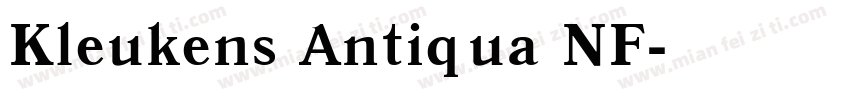 Kleukens Antiqua NF字体转换